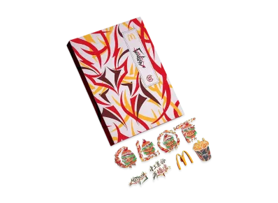 CLOT x Mcdonald's McSpicy Pin Badge Set "Multi"