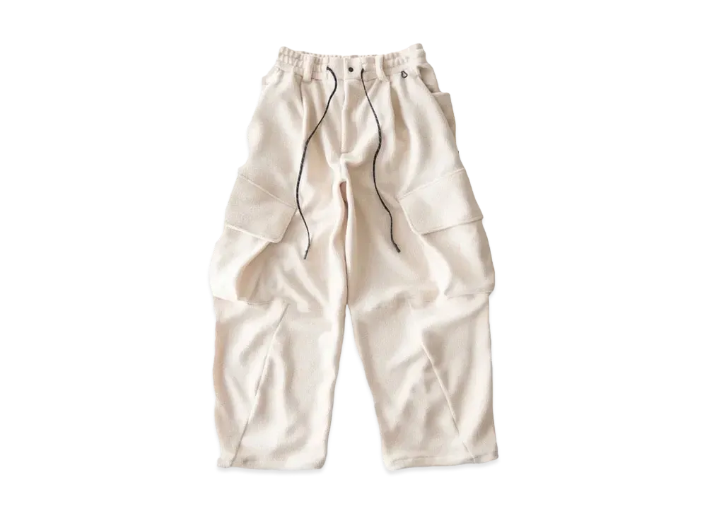 CLESSTE Polartec Wide Cargo Pants "Ivory"