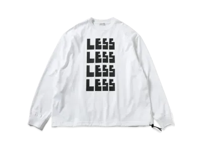 CLESSTE "Less" Massive L/S T-Shirt With Drawstrings "White/Black"