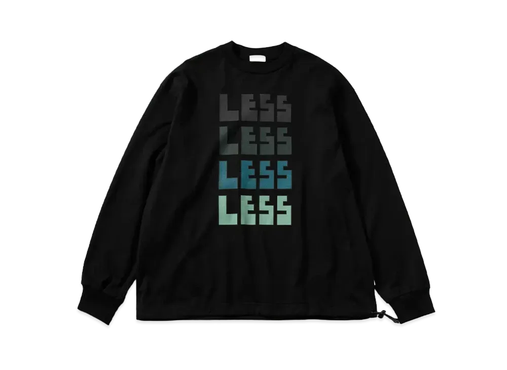 CLESSTE "Less" Massive L/S T-Shirt With Drawstrings "Black/Blue"