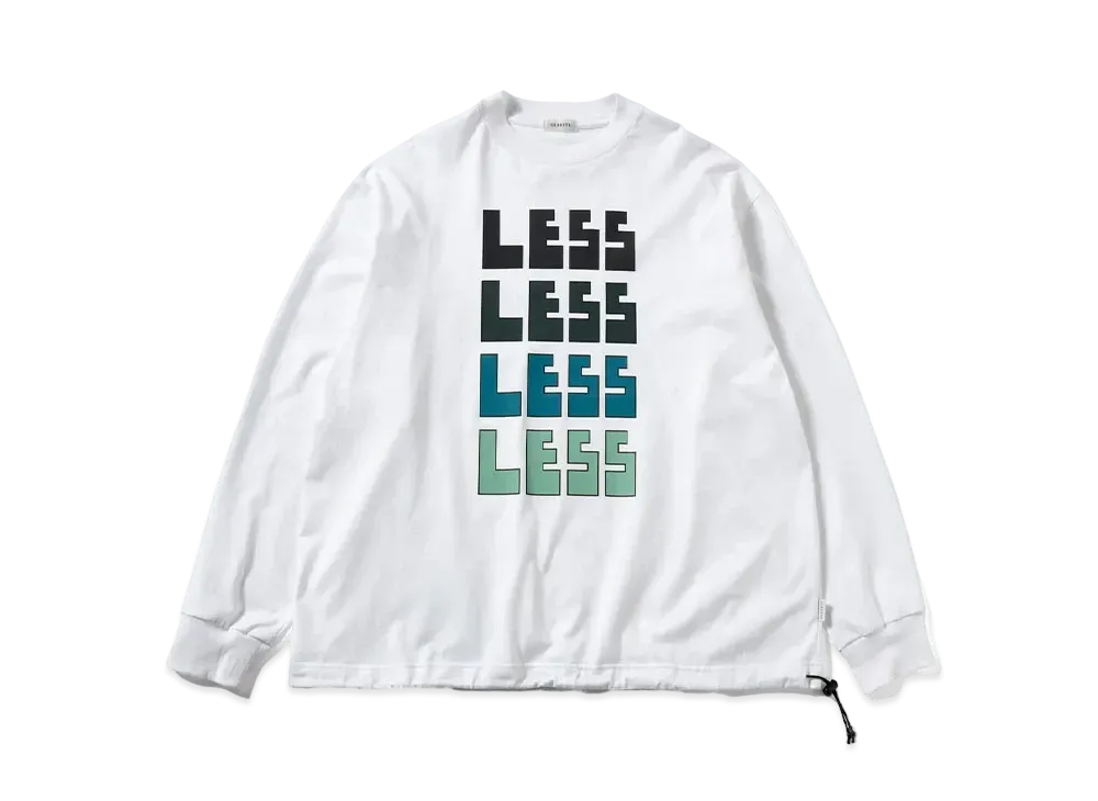 CLESSTE "Less" Massive L/S T-Shirt With Drawstrings "White/Blue"