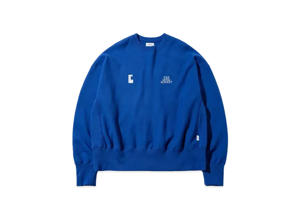 CLESSTE Loop Wheel Sweatshirt For Yes Good Market "Blue"