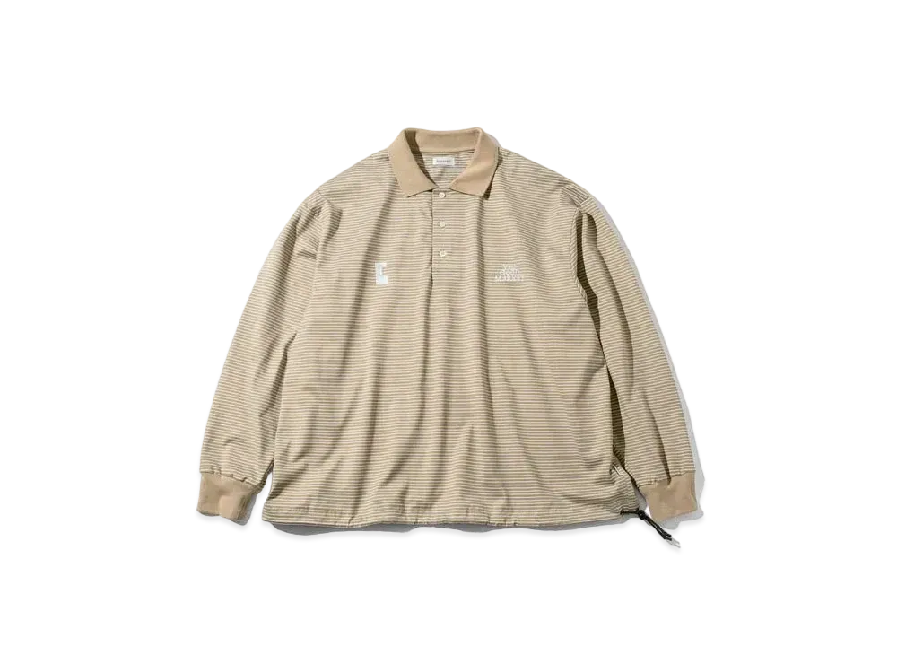 トップス CLESSTE Striped Massive Polo Shirt Striped Massive S/S Polo Shirt With Drawstrings - #clesste Color
