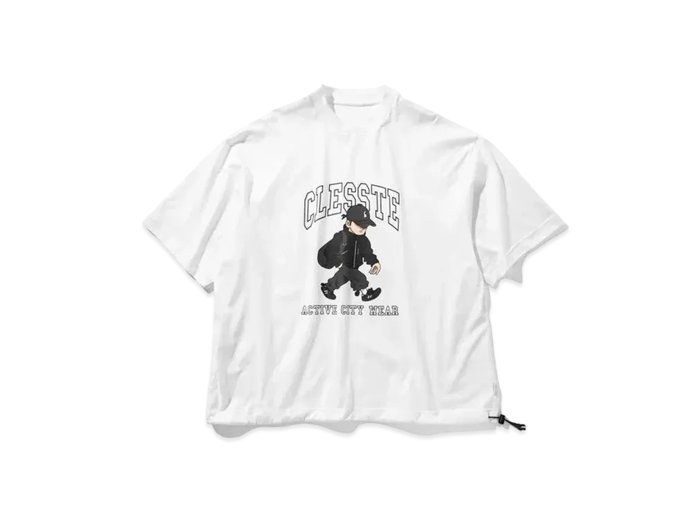 CLESSTE Boy Massive T-Shirt With Drawstrings "White"
