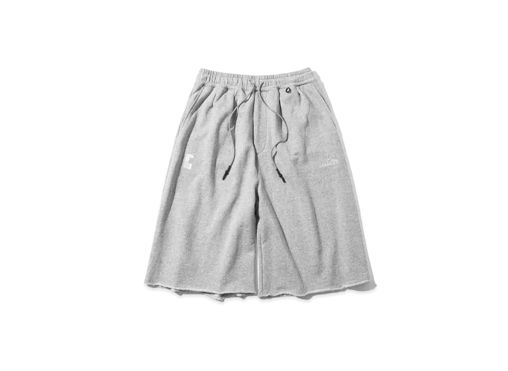 CLESSTE Loop Wheel Wide Half Sweatpants For Yes Good Market "Grey"