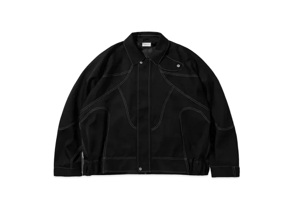 CLESSTE Wool Gabardine Future Jacket "Black White"