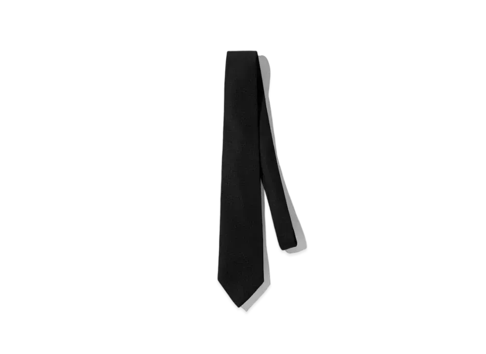 CLESSTE Wool Gabardine Tie "Black"