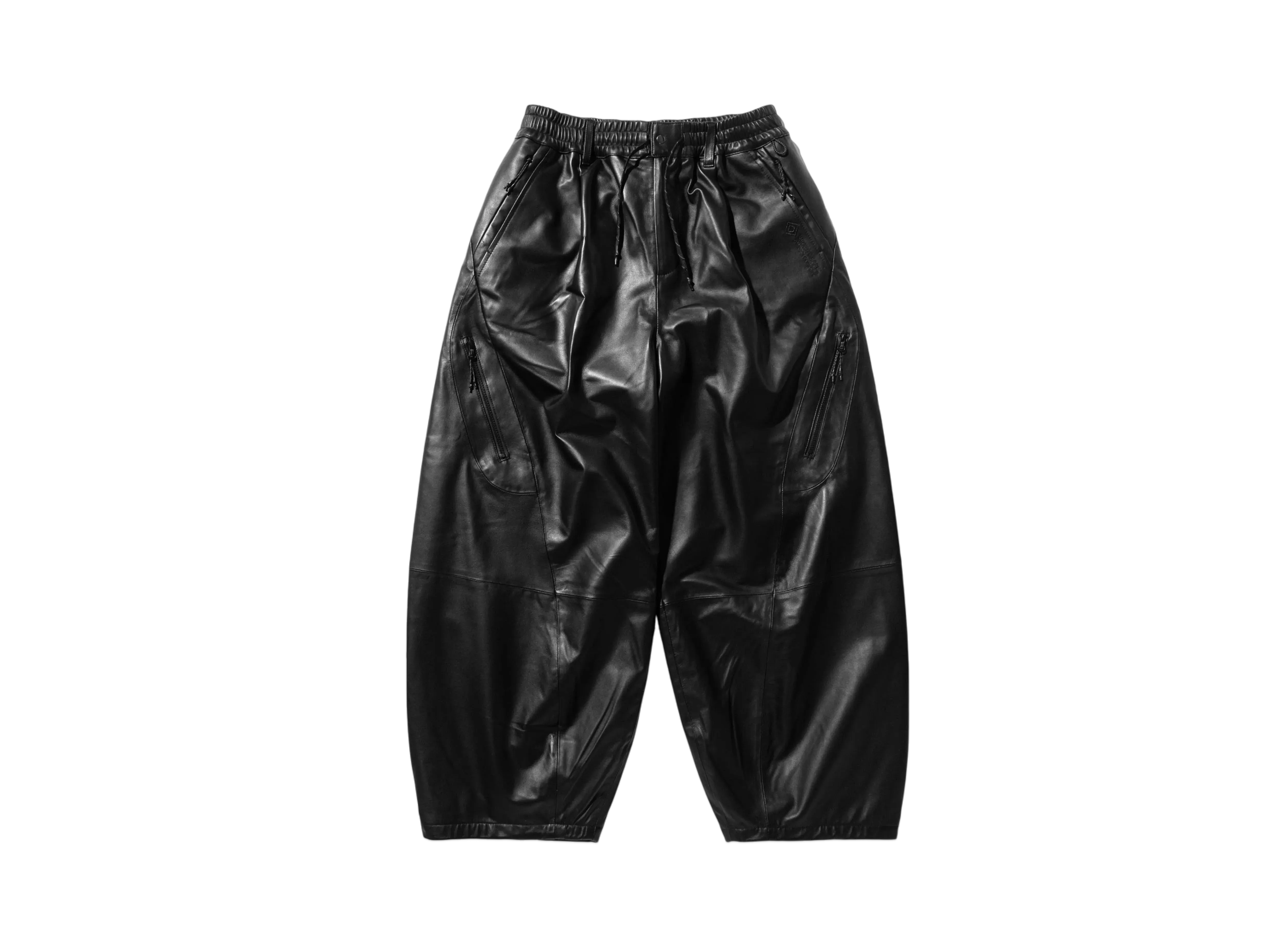 CLESSTE Phenix Windstopper By Gore-Tex Labs Leather Massive Twisted Pants "Black"