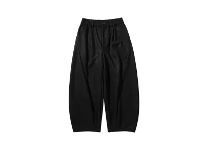 CLESSTE Wool Melton Massive Twisted Pants "Black"