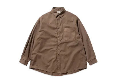 CLESSTE Pigment Dyed Oxford City Shirt "Fade Brown"