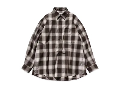 CLESSTE Ombre Check Classic City L/S Shirt "Brown"