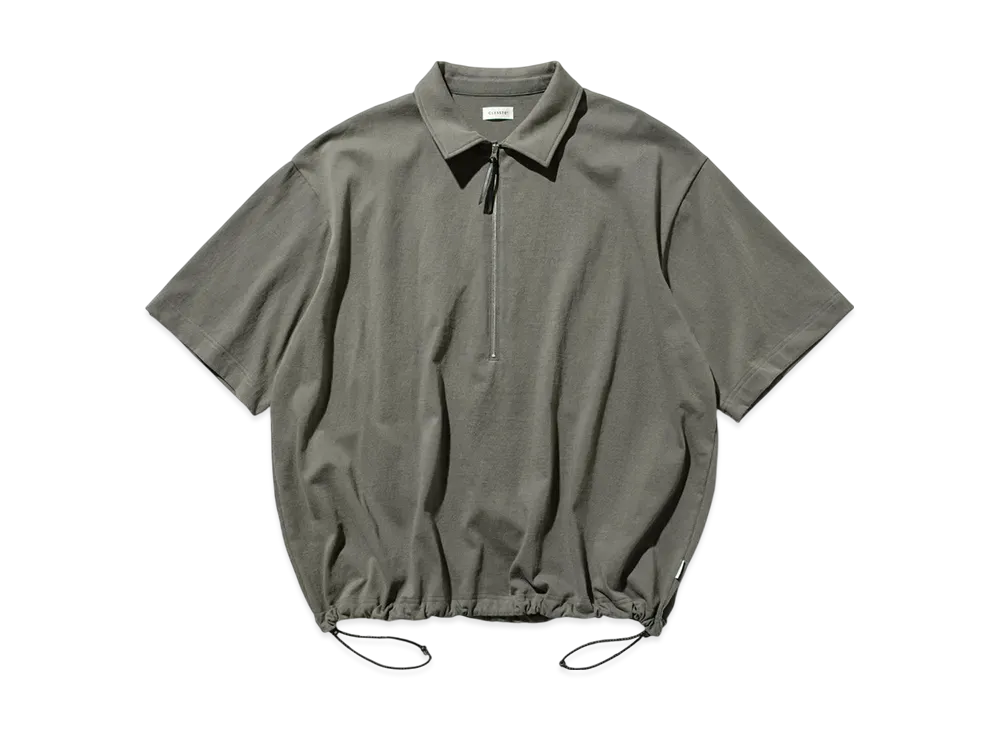 クレスト シティ S/S ハーフジップシャツ "オリーブ"