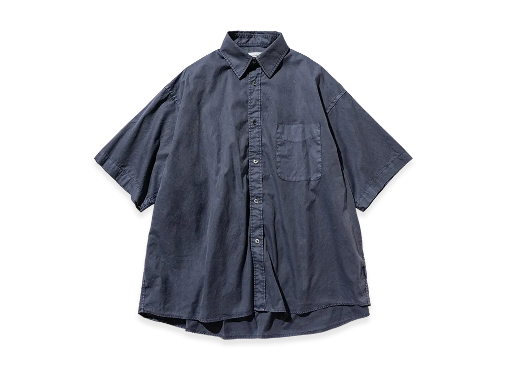 CLESSTE Pigment Dyed Oxford City S/S Shirt "Fade Blue"