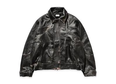 CLESSTE Vintage Sheep Leather Future Jacket "Black"