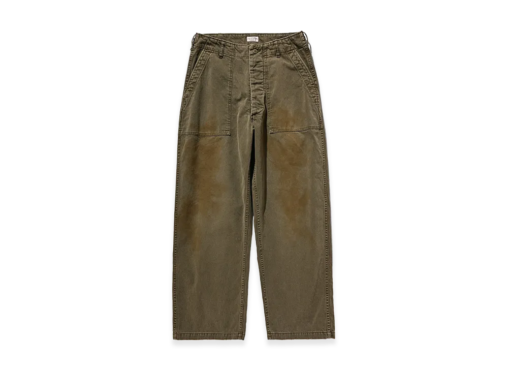 CLESSTE Vintage Effect Baker Pants "Olive"