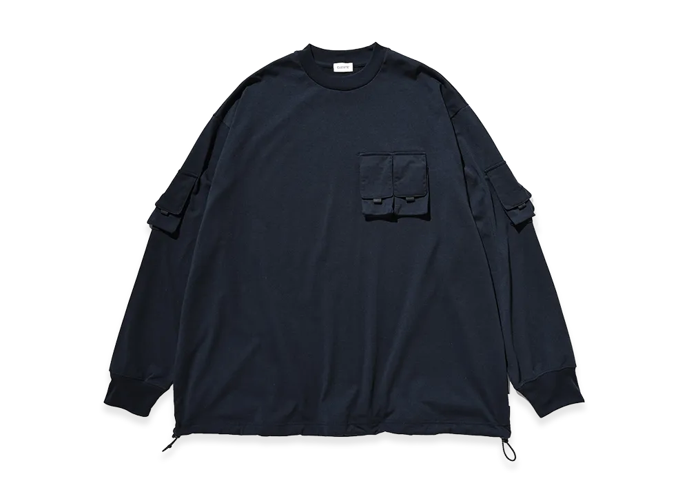 CLESSTE Multi Pocket L/S T-shirt "Navy"
