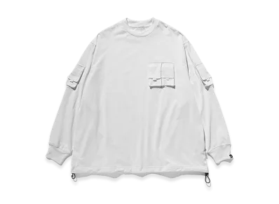 CLESSTE Multi Pocket L/S T-shirt "White"