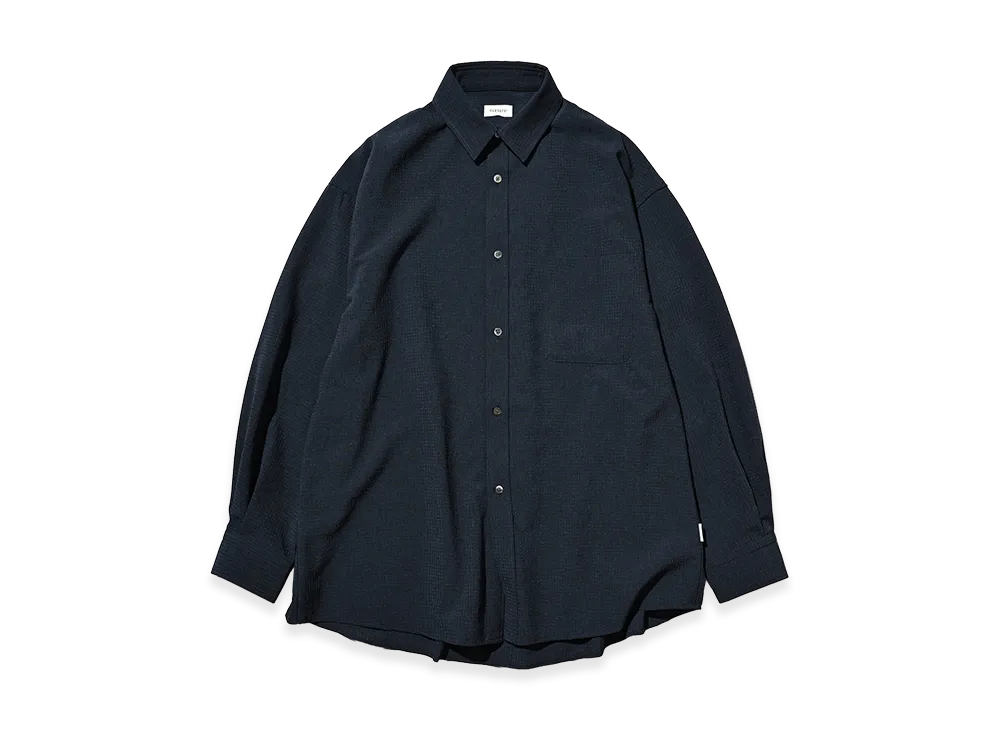 CLESSTE Shadow Gingham Check Everyday L/S Shirt "Navy"