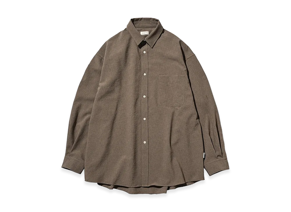 CLESSTE Shadow Gingham Check Everyday L/S Shirt "Beige"