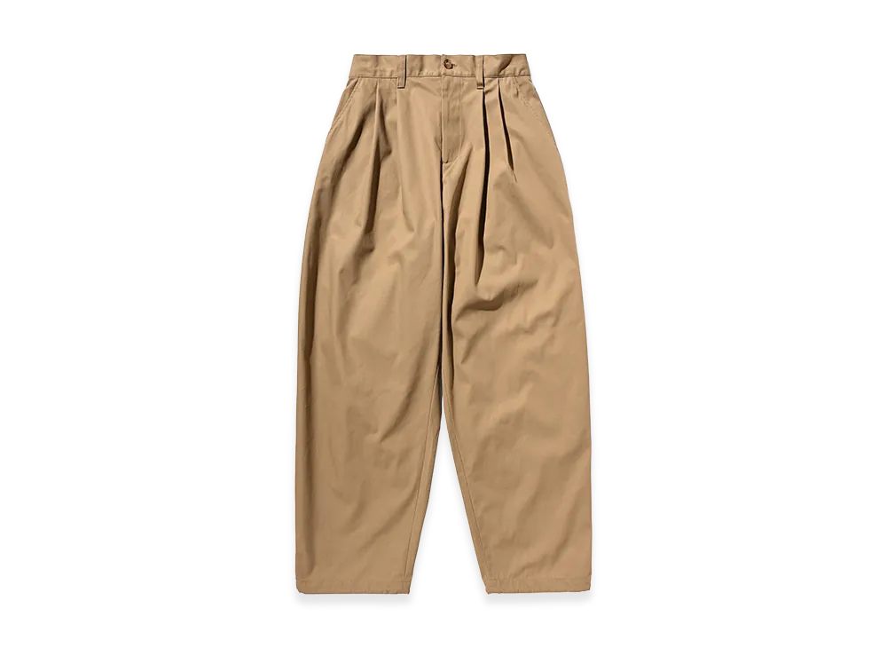 CLESSTE T/C Gabardine City Uniform Wide Tapered Pants "Beige"