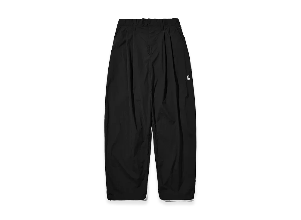 CLESSTE "C" Crispy Nylon City Uniform Wide Tapered Pants "Black/White"
