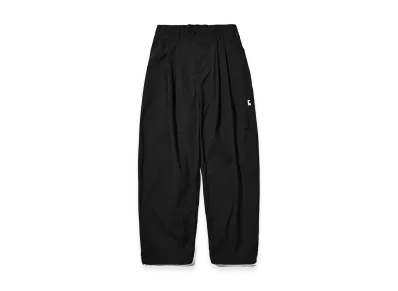 CLESSTE "C" Crispy Nylon City Uniform Wide Tapered Pants "Black/White"