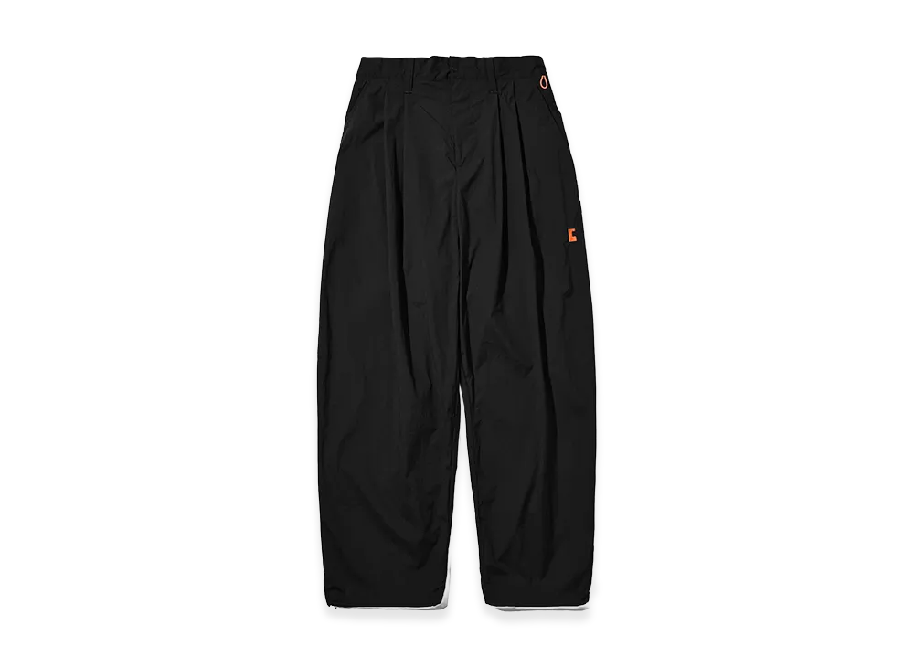 CLESSTE "C" Crispy Nylon City Uniform Wide Tapered Pants "Black/Orange"