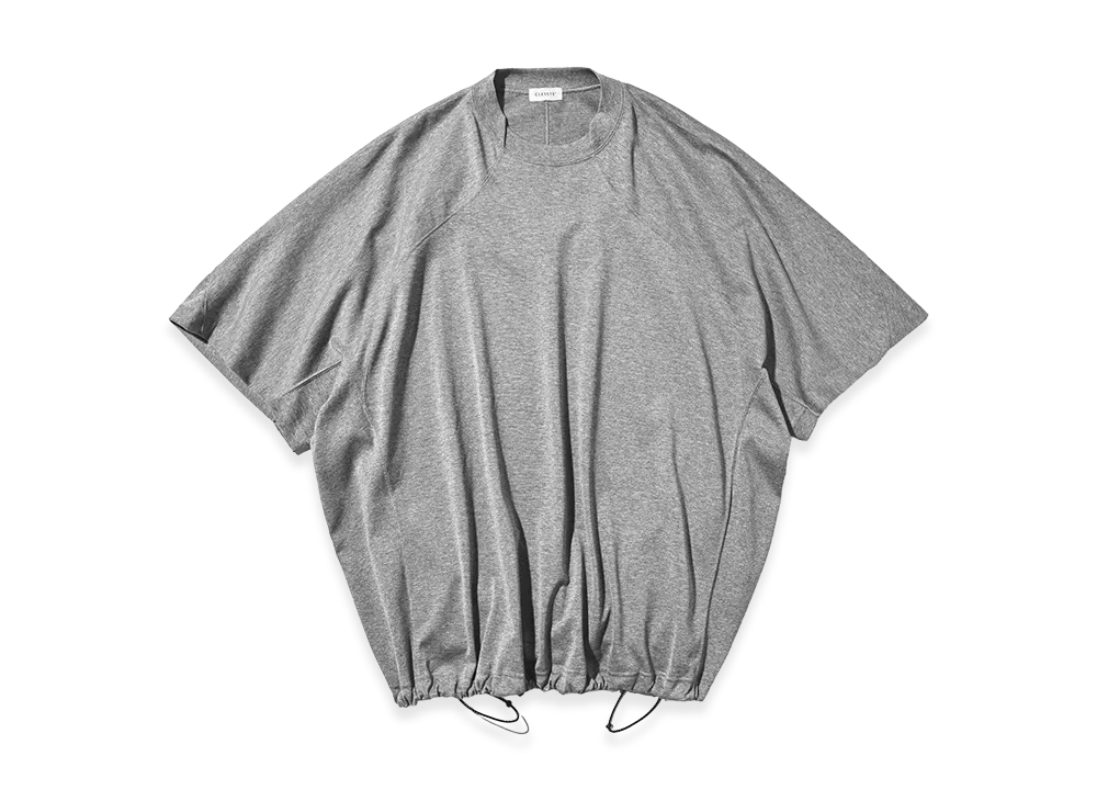 CLESSTE Blank Game S/S T-Shirt With Drawstrings "Heather Gray"
