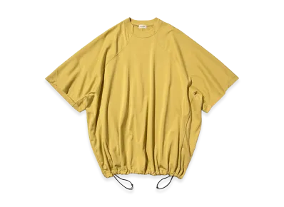 CLESSTE Blank Game S/S T-Shirt With Drawstrings "Mustard Yellow"