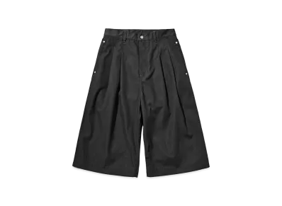 CLESSTE T/C Gabardine City Baggy Half Pants "Charcoal"