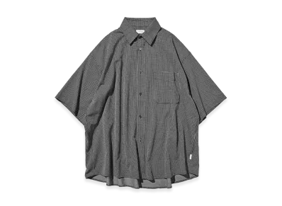 CLESSTE Mini Grid Check 36G Knit Everyday S/S Shirt "Black/White"
