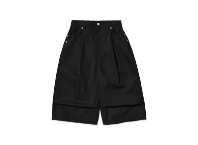 CLESSTE T/C Gabardine City Massive Utility Cropped Pants "Black"