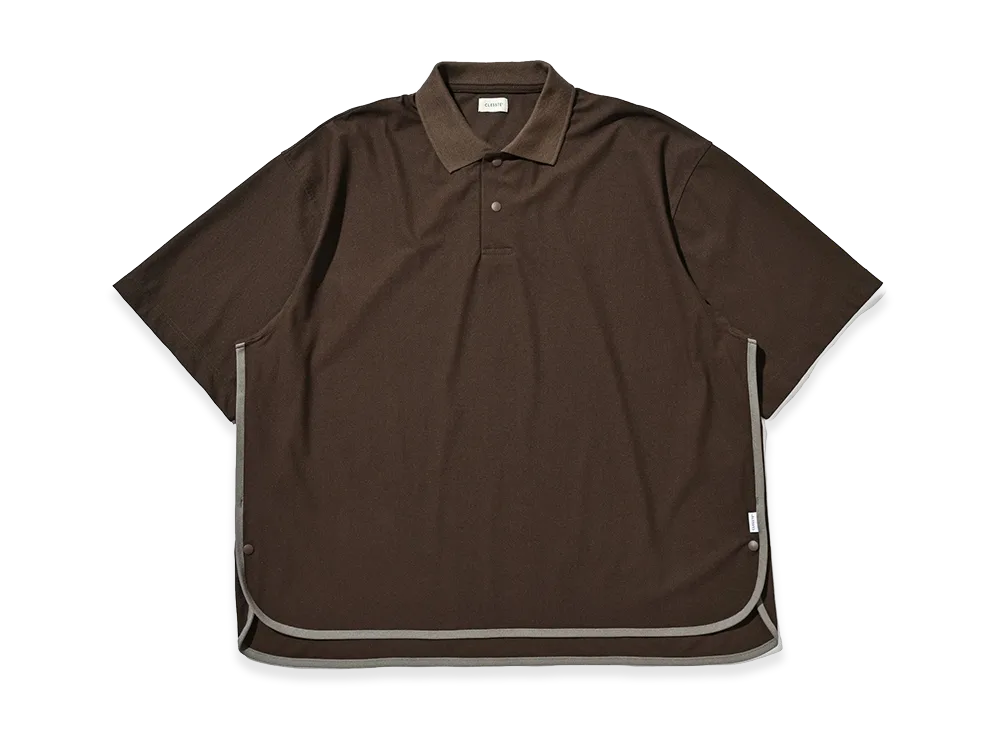 CLESSTE Tech Textured City S/S Polo "Brown"