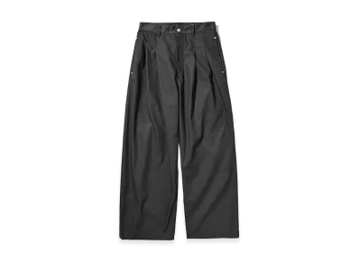 CLESSTE T/C Gabardine City Wide Straight Pants "Charcoal"