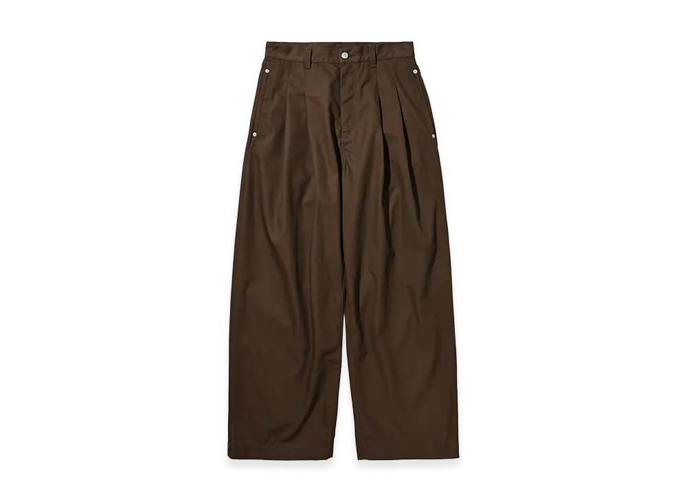 CLESSTE T/C City Wide Straight Pants "Brown"