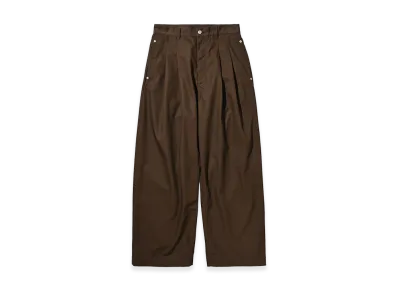 CLESSTE T/C City Wide Straight Pants "Brown"