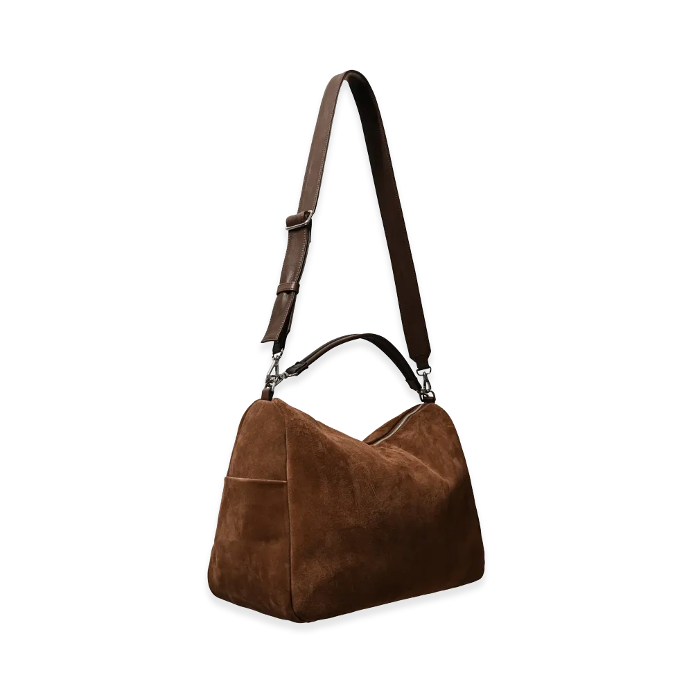 CLESSTE Suede Dayoff Bag Large "Brown"