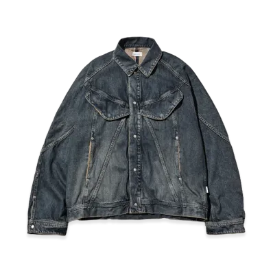 CLESSTE Vintage Dyed Selvedge Denim Future Trucker Jacket "Vintage Indigo"