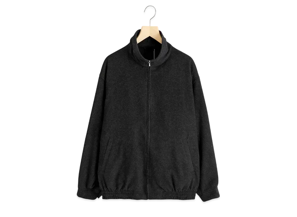 COMOLI Cashmere Track Jacket "Charcoal"