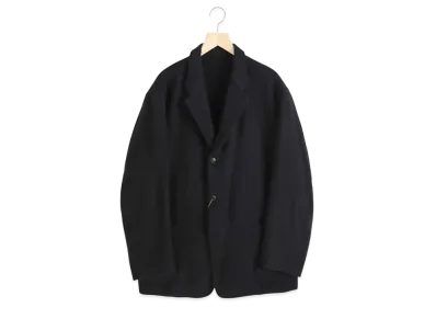 COMOLI Fulled Wool Jacket "Black"