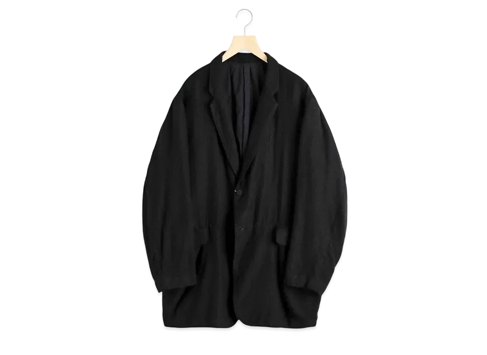 COMOLI Cashmere Silk Frock Coat "Black"