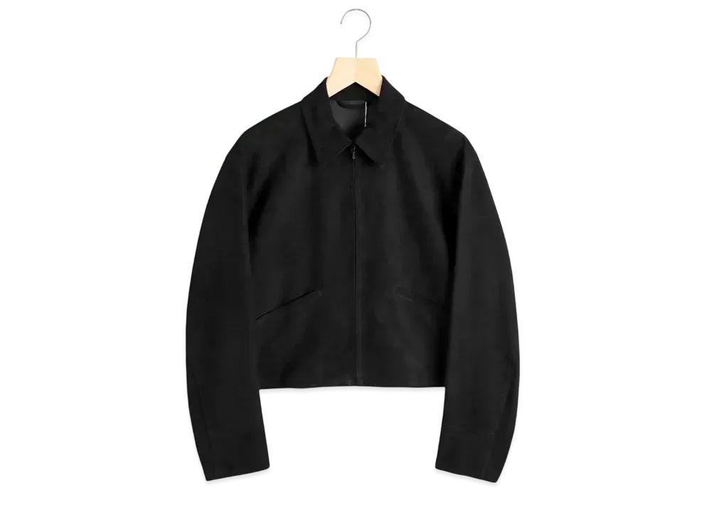 COMOLI Women's Sheepsuede Short Jacket "Black"