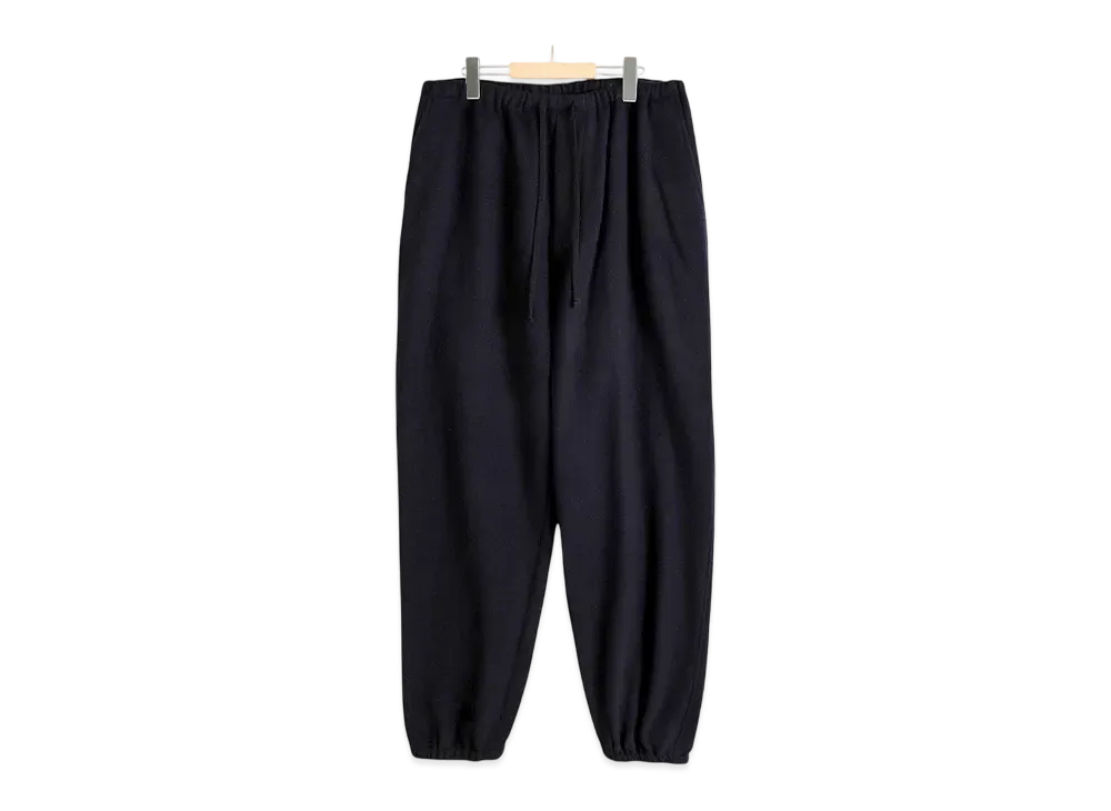 COMOLI Cashmere Drawstring Pants "Navy"