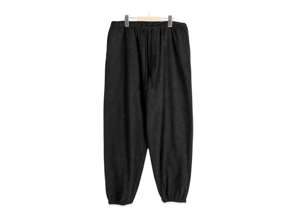 COMOLI Cashmere Drawstring Pants "Charcoal"