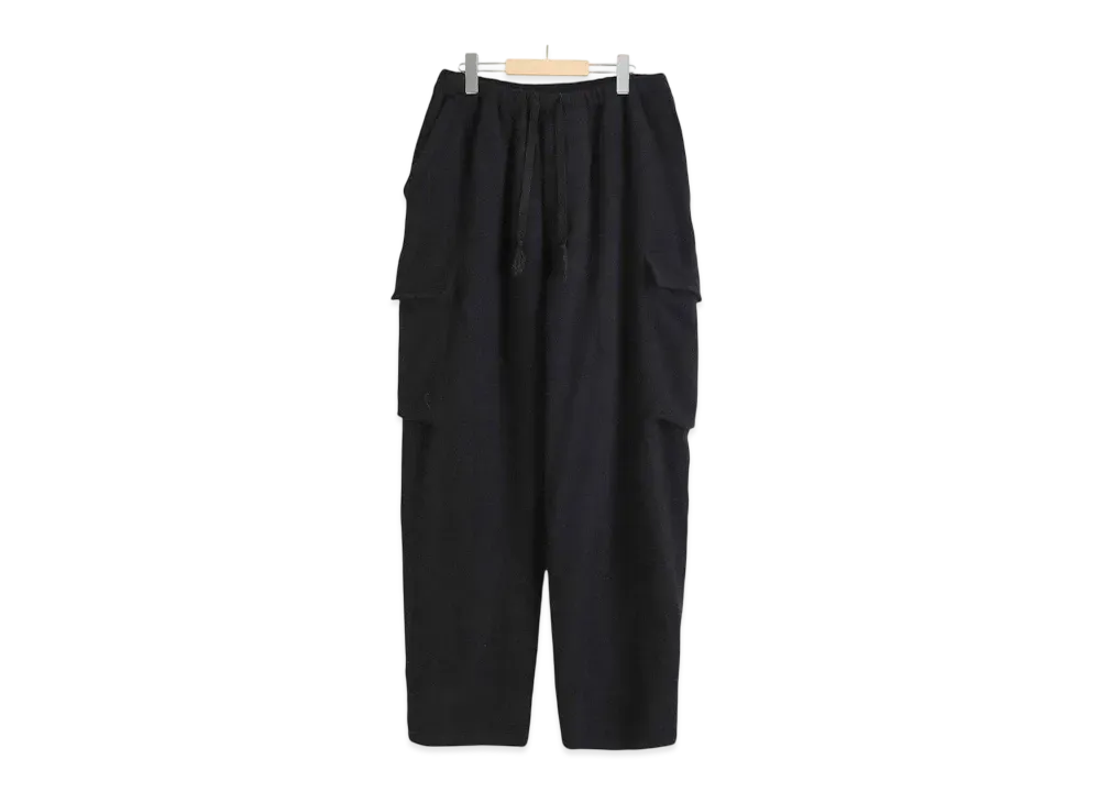 COMOLI Full-Length Wool 6P Pants "Black"