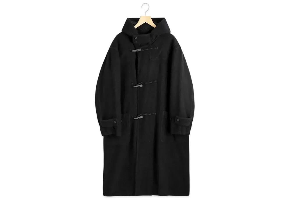 COMOLI Cashmere Duffel Coat "Black"