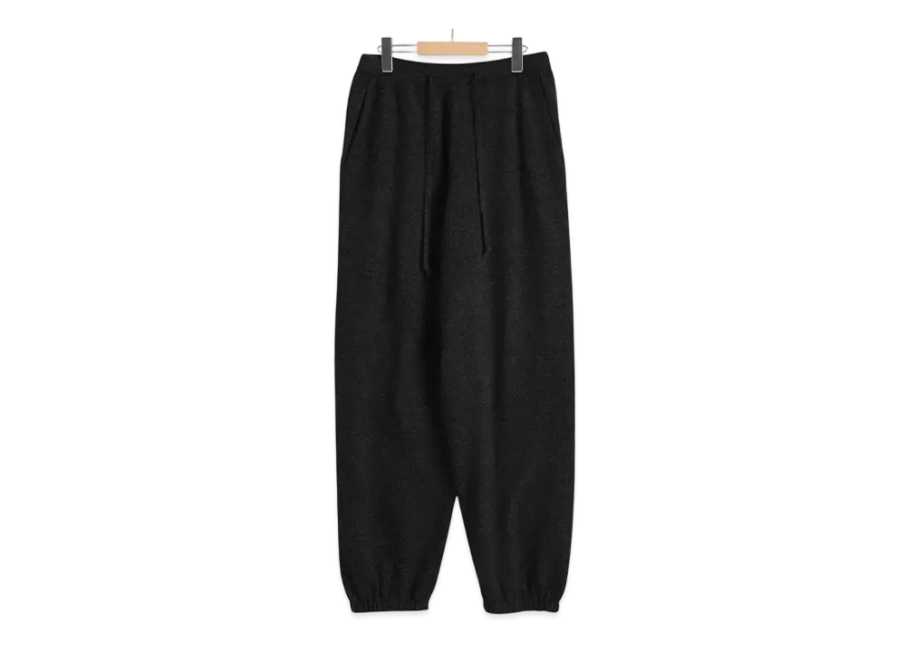 COMOLI Cashmere Knit Pants "Charcoal"