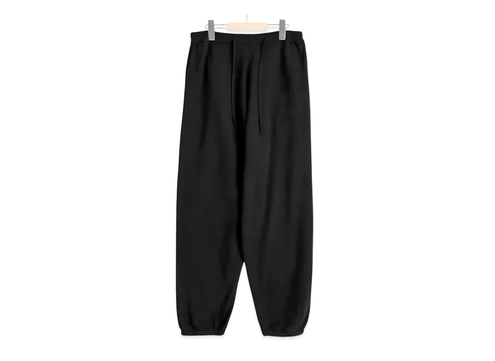 COMOLI Wool Knit Trousers "Black"