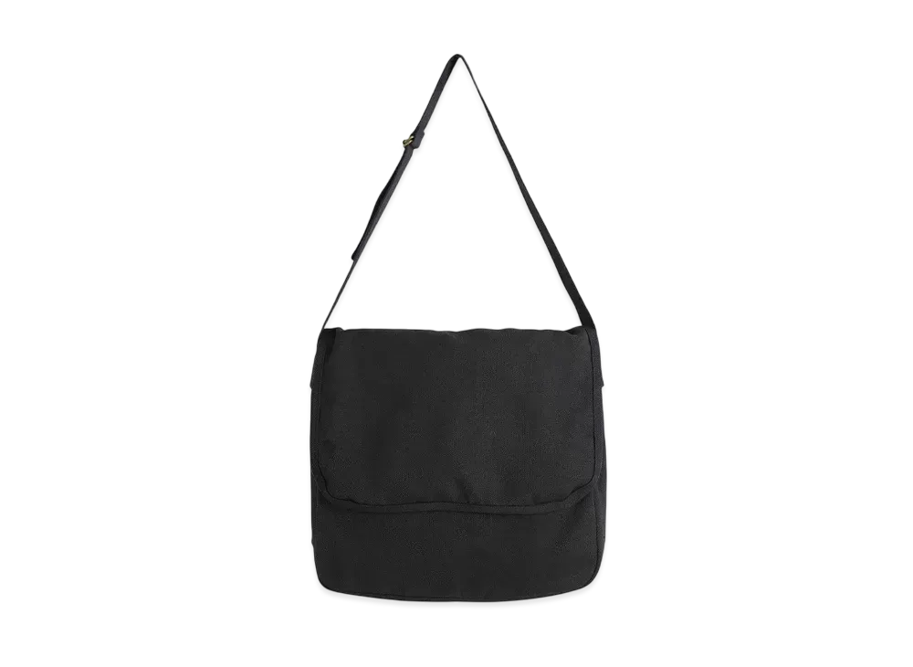 COMOLI Hemp Duck Shoulder Bag "Black"