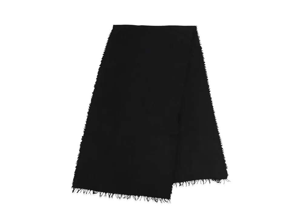 COMOLI Cashmere Silk Dyed Stole "Navy"